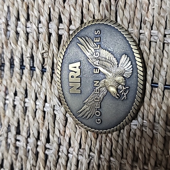 NRA golden eagle belt buckle - Picture 1 of 2